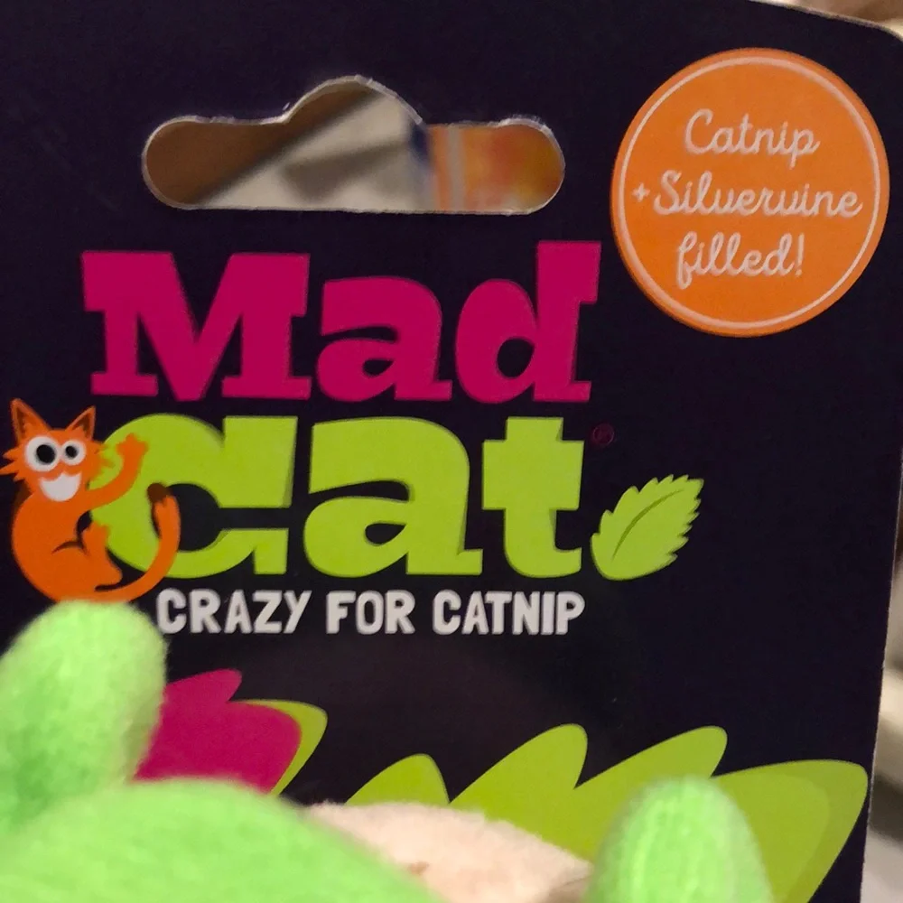 Mad Cat Silver and Tan Burrito Cat Toy